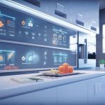 Future concept, Generative AI, smart house control system with augmented reality